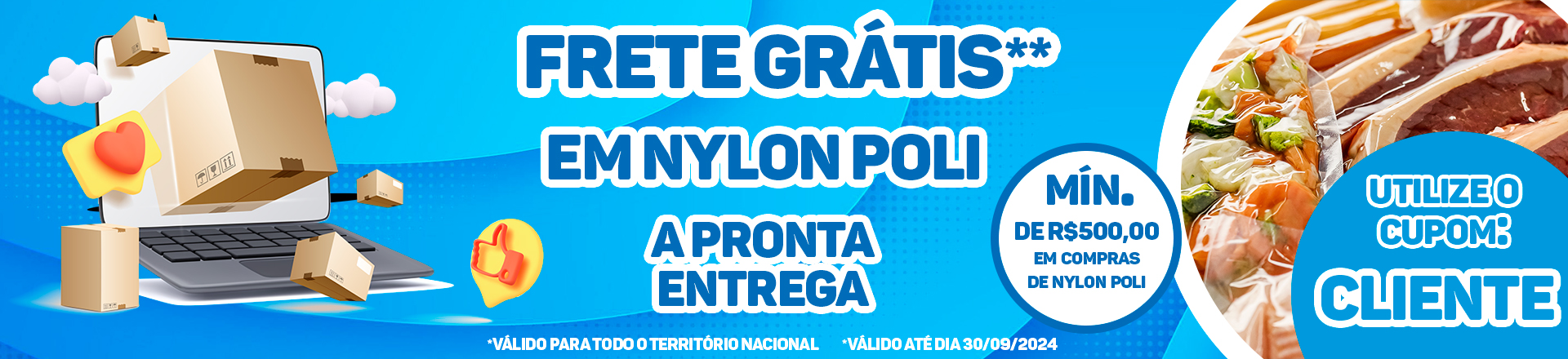 FRETE GRÁTIS NYLON POLI - SETEMBRO 2024