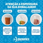 Saco a V&aacute;cuo Nylon Poli 20x25 cm - 500 Unidades